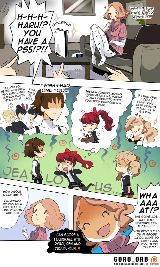 Ann scores a foursome for Haru's PS5 (goro_orb)