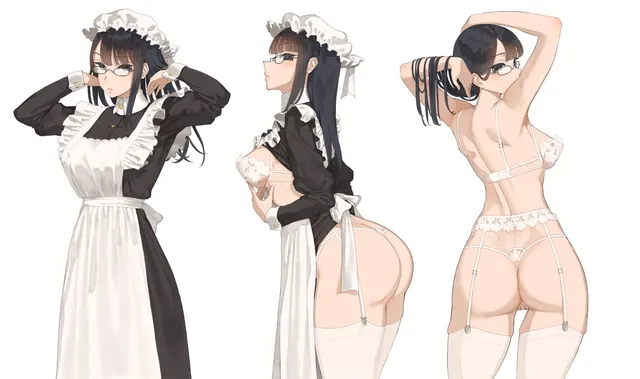 Maid Getting Undressed [Original]