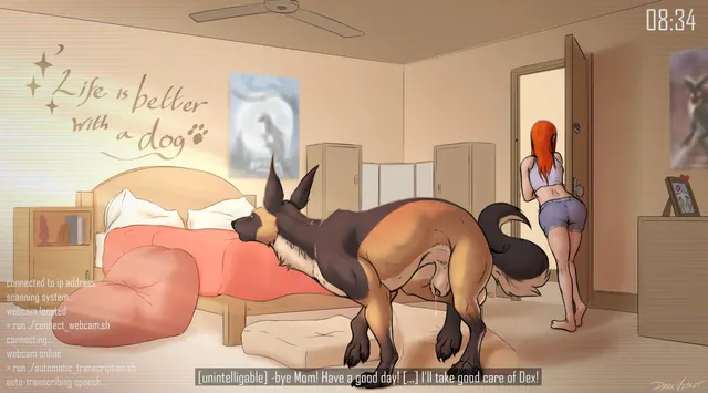 Life is better with a dog (dark violet)