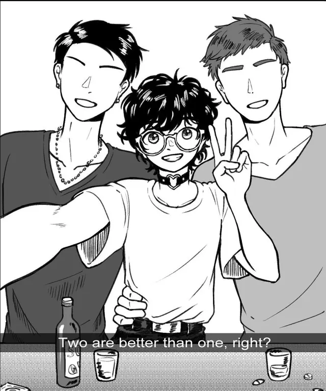 Sometimes having a cute double date with "drinks" leads to quite the mouthful....