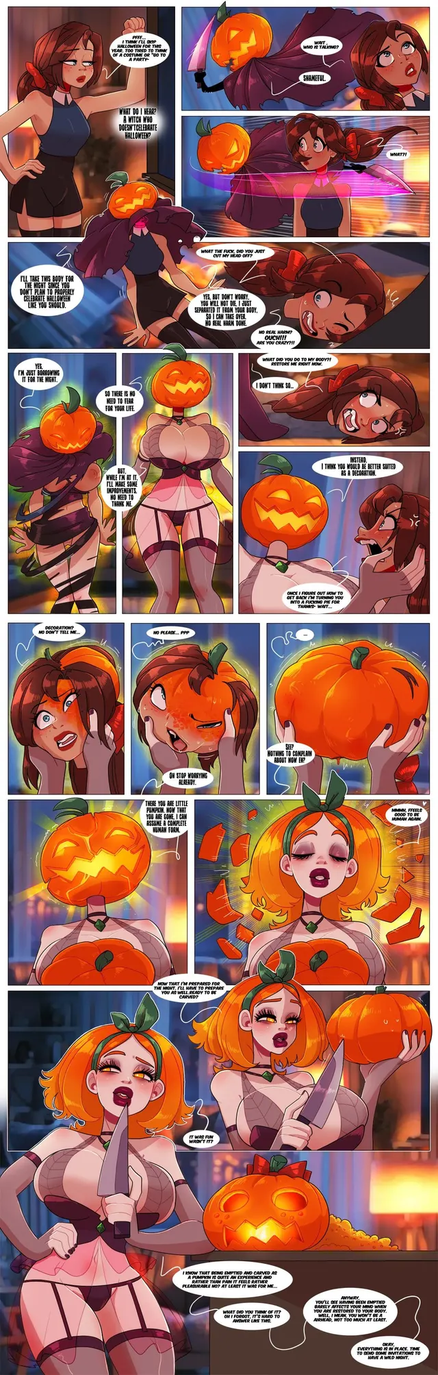 Halloween Spirit by Chesshire88 (Various Bimbo Expansion UDTF Pumpkin Intelligence-Loss)