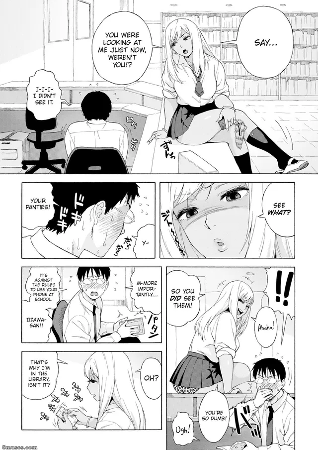 Caught peeking by the aggressive gyaru