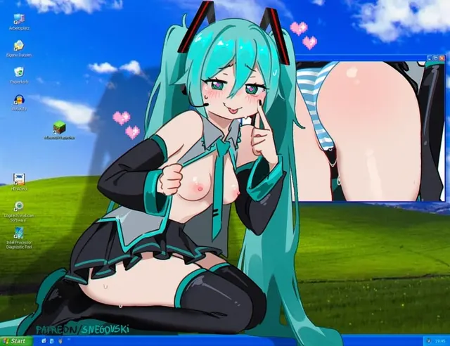 Miku In windows 🪟(snegovski)