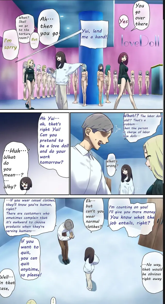 Turned into a helpless doll