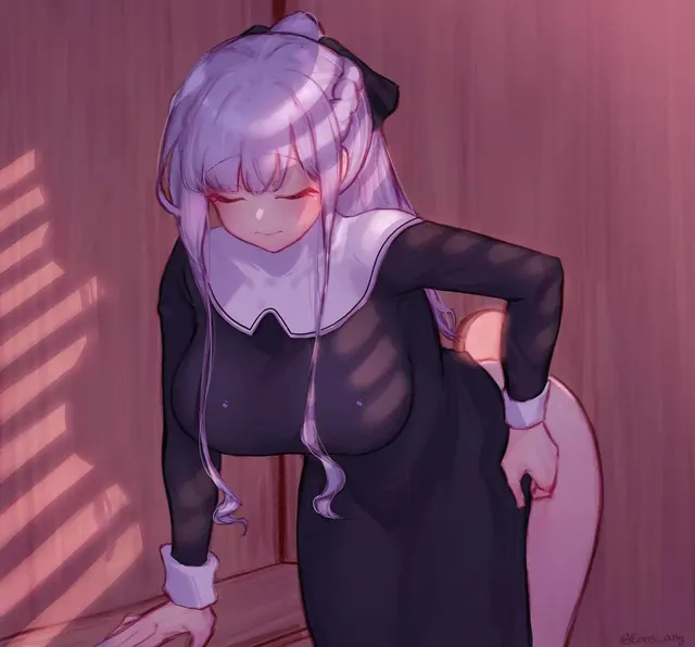 Nun in the glory hole