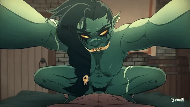 She's always on top (art and animation by Derpixon)