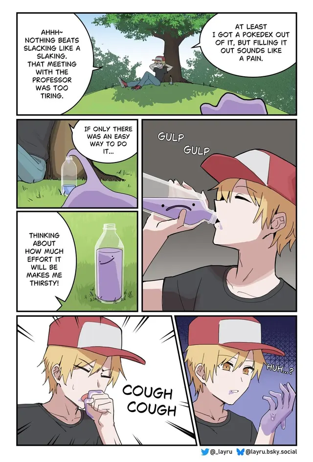 Ditto Comic by Layru (Pokemon Slimegirl Expansion Humor)