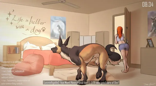 [Artist: Dark Violet] Dog sitting (and its perks!)