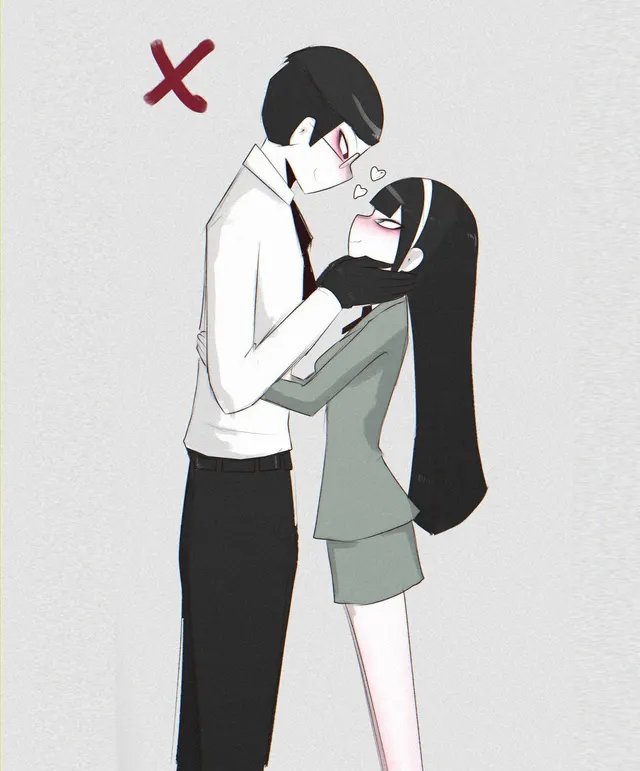 How to kiss someone shorter than you ! (oc)