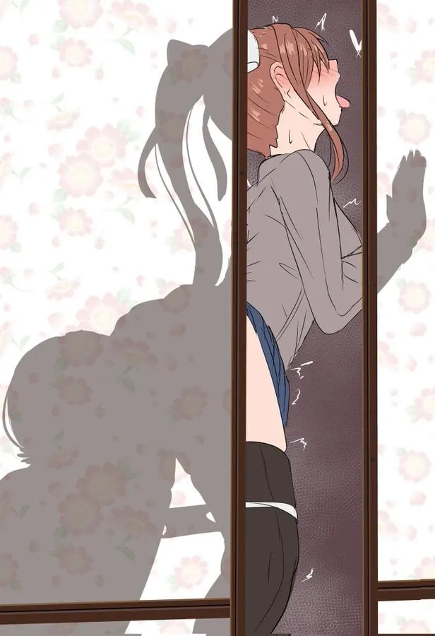 Mita secretly lubing up Monika both holes before real fun (Fuzzlogik)