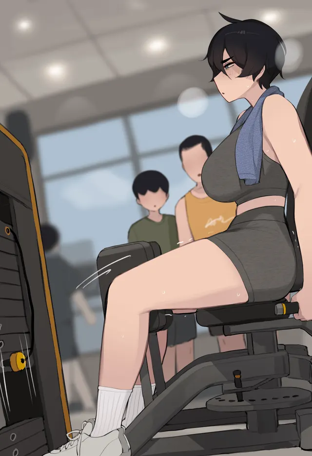 Sweaty boobs getting some fresh air