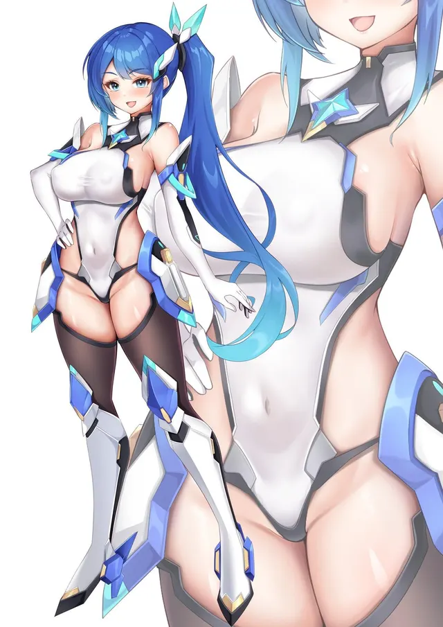 My OC Alyssa, before and after corruption