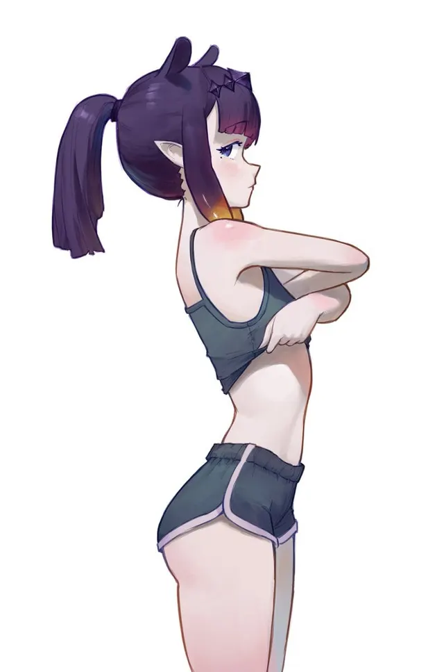 Side view for emphasis