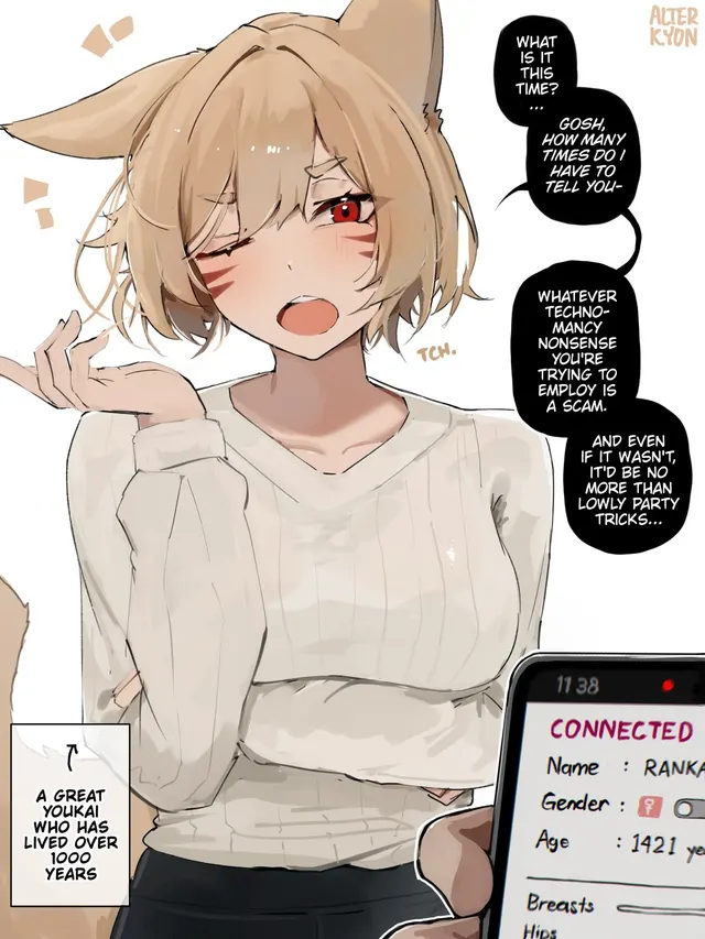 New-Fangled Technomancy by AlterKyon (Kistune Expansion Age-Regression Intelligence-Loss Sliders)