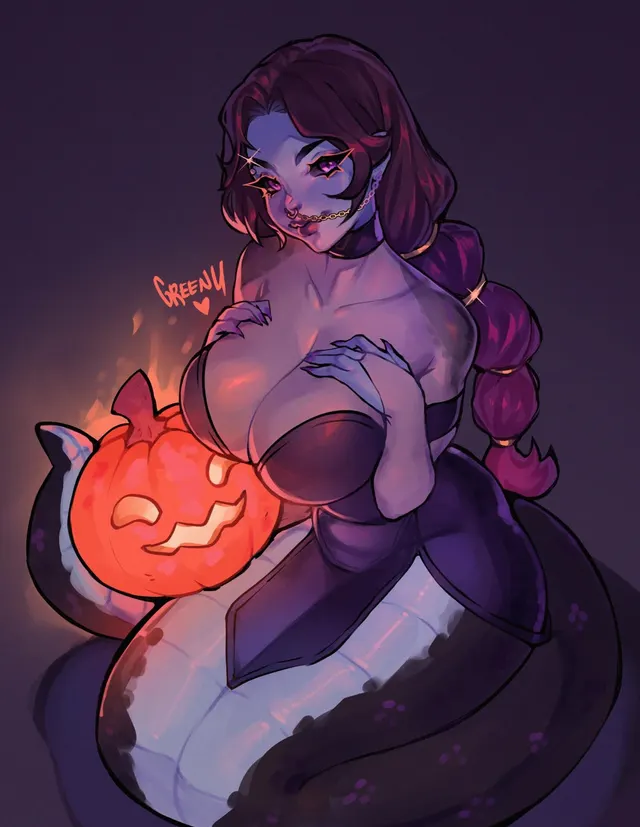 Halloween lamia 🎃 (Greenu)