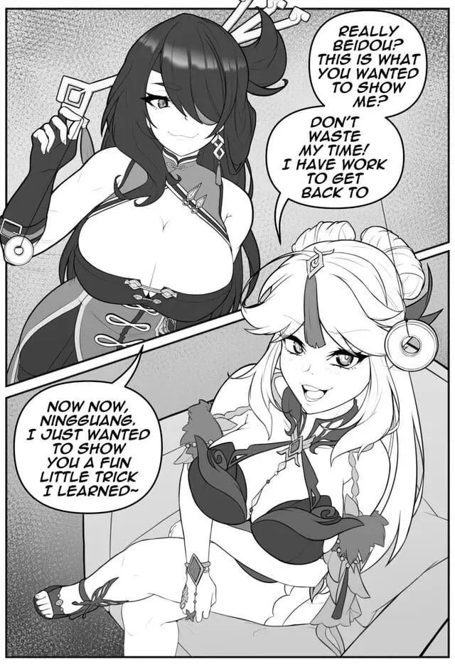 Always love it when the subject switches the roles and becomes the hypnotist (beidou) (ningguang) (genshin impact) (eshie)