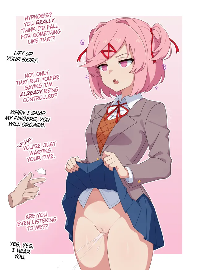 Natsuki doesn't believe in hypnosis. [OC]