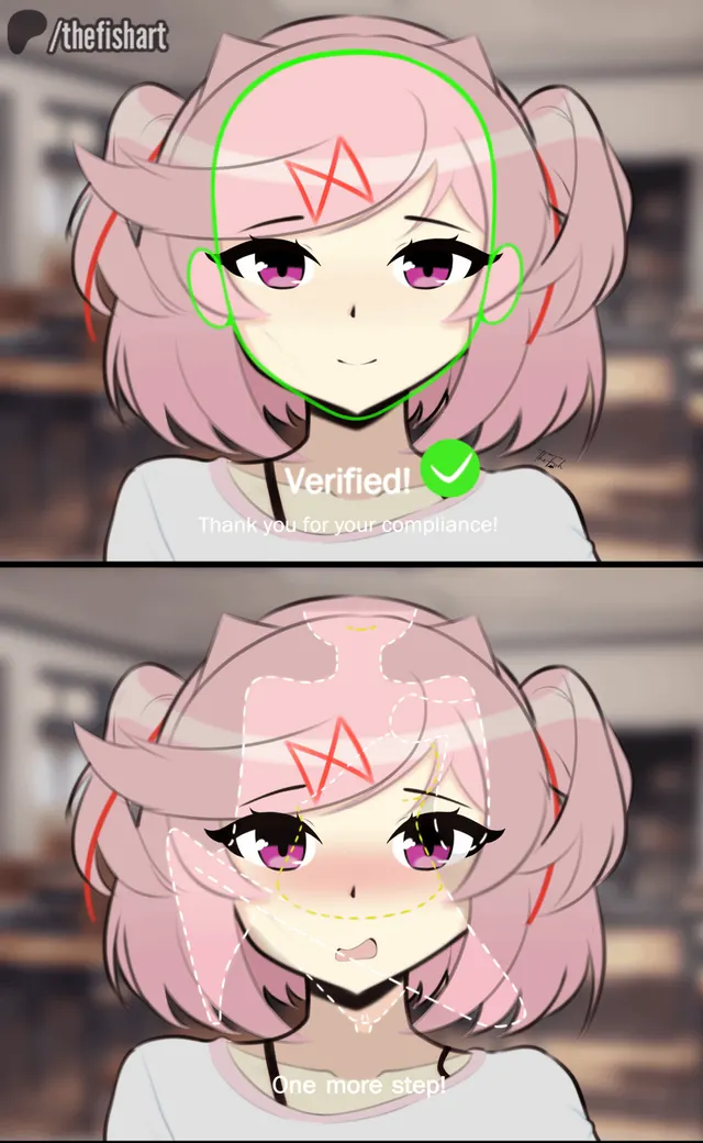 Natsuki using the verification filter (+2Alts) [The_Fish_Art]