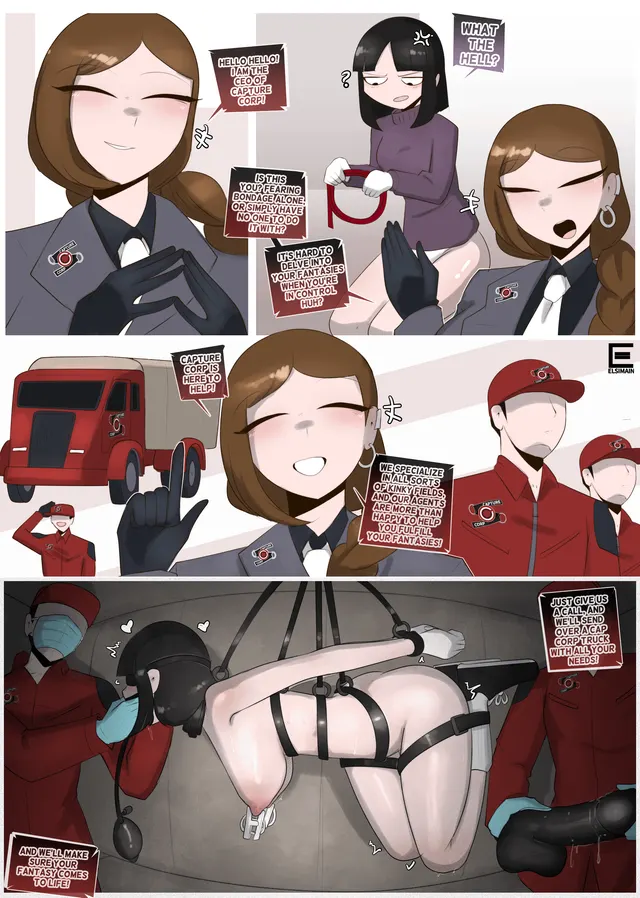 Bondage for hire service goes wrong... (right?) (OC)