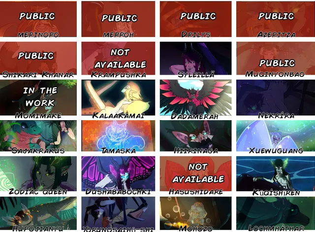 {poll}{image} While working on making April 2023 public (ink, colour, ect), I will let you decide the next one for fun. Leave the name of the creature in the comment section.[by me]