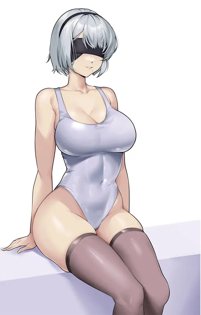 Swimsuit And Stockings 2B (Damodar ) [Nier]