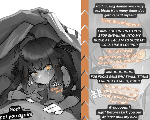 An "unwanted" visitor [Somnopholia] [Obsessed] [blowjob] [under the cover] [Heart eyes] [Unwanted Female] [Male Pov] [Artist-Eonsang]