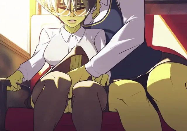 Getting touchy on the train