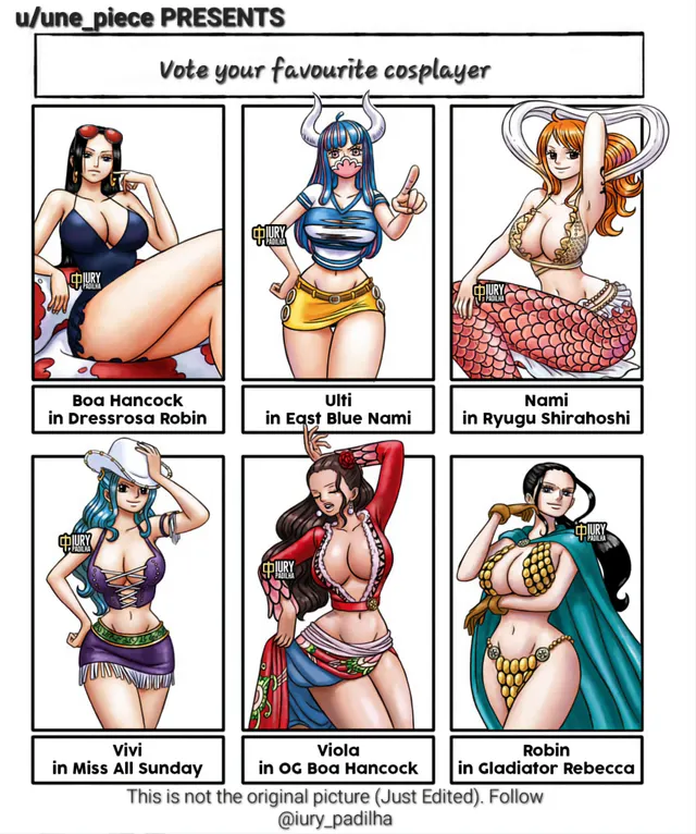 Presenting One Piece Hot Cosplay Event 🎉 (Vote your favorite girl to WIN) 😍🔥👇