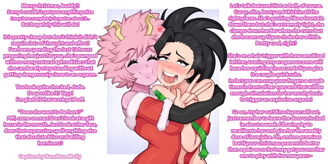 Merry Christmas Buddy! [Chrismas][MHA][Dubcon][Free Use][Present][Aphrodisiacs][Hair Trigger][Best Buddy][Artist: Afrobull]