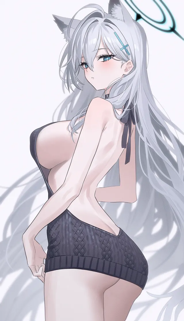 Virgin killer sweater Shiroko Terror [Blue Archive]