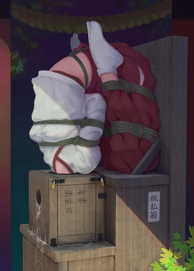 Her turn to take donations for the temple