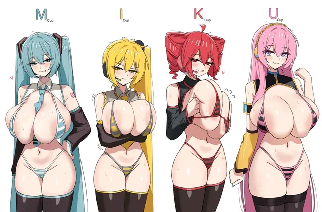 BIG Miku, Neru, Teto and Luka (DotTheBot)