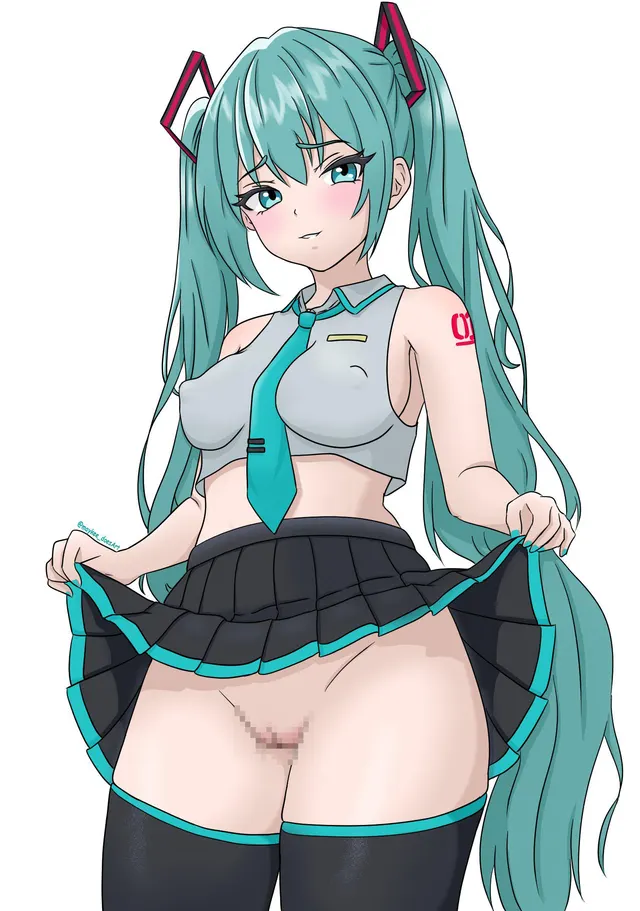 What's under her skirt? (@maykee_doesArt)