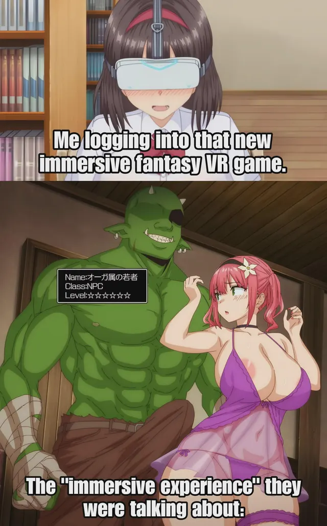 Not saying I have a type, but if an orc growled at me in a dungeon... I wouldn’t run. 😅