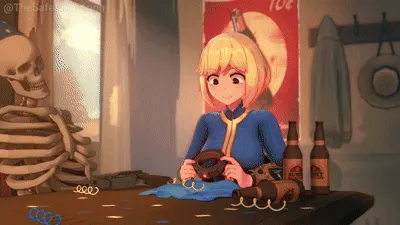 Vault girl showing her new bikini (Anna anon)