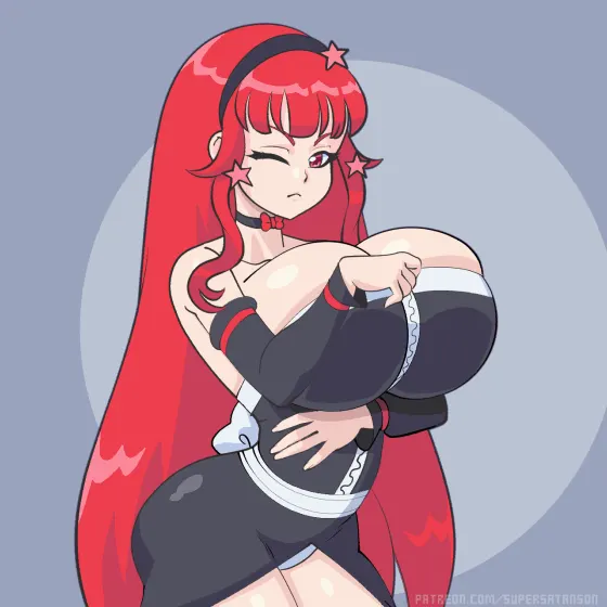 Sexy redhead has a wardrobe malfunction