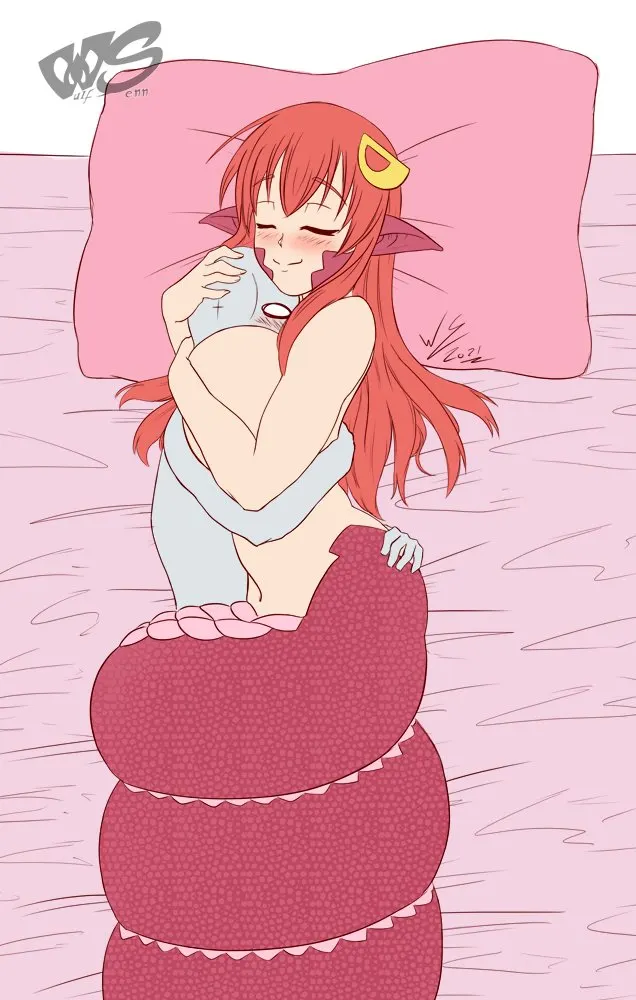 Morning cuddles with a lamia (wulfsenn)