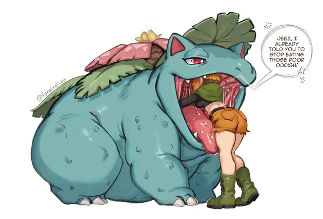 {image} every week she has to rescue them from Venusaur's belly (fyrelrellee)