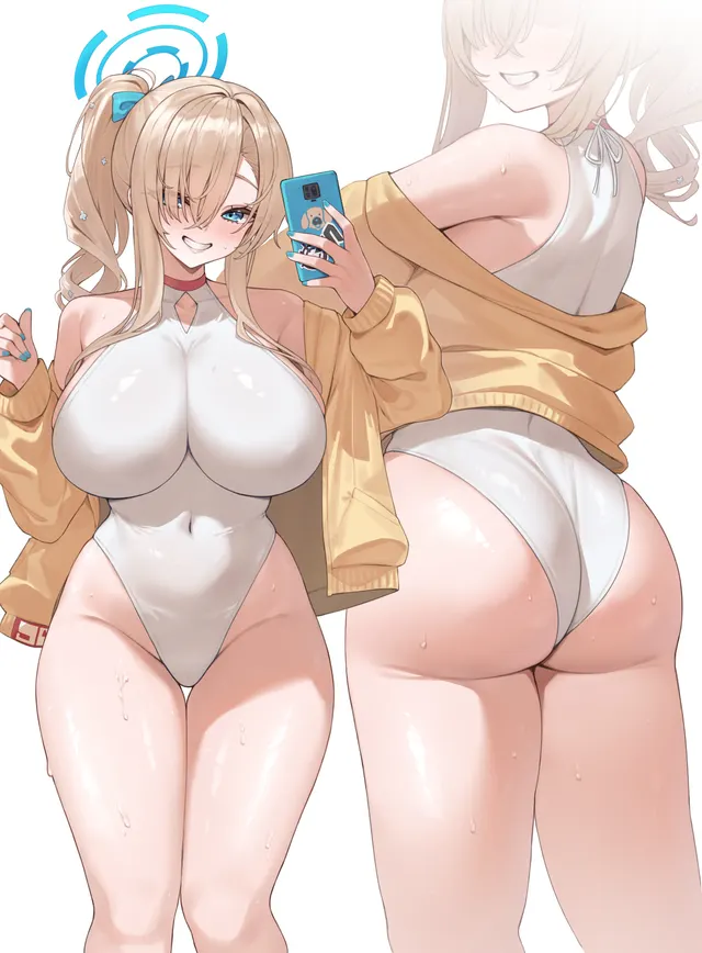 Asuna in Seia's swimsuit (Kuavera) [Blue Archive]