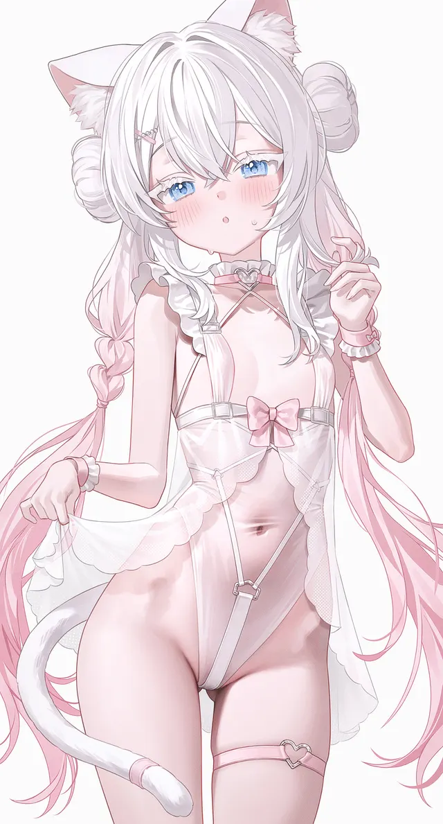 Flat cat in lingerie (by FymriE)