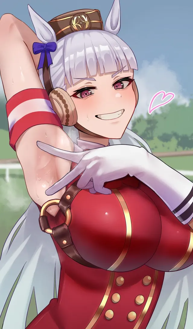 Sweaty horse girl armpussy (Hukahire113)