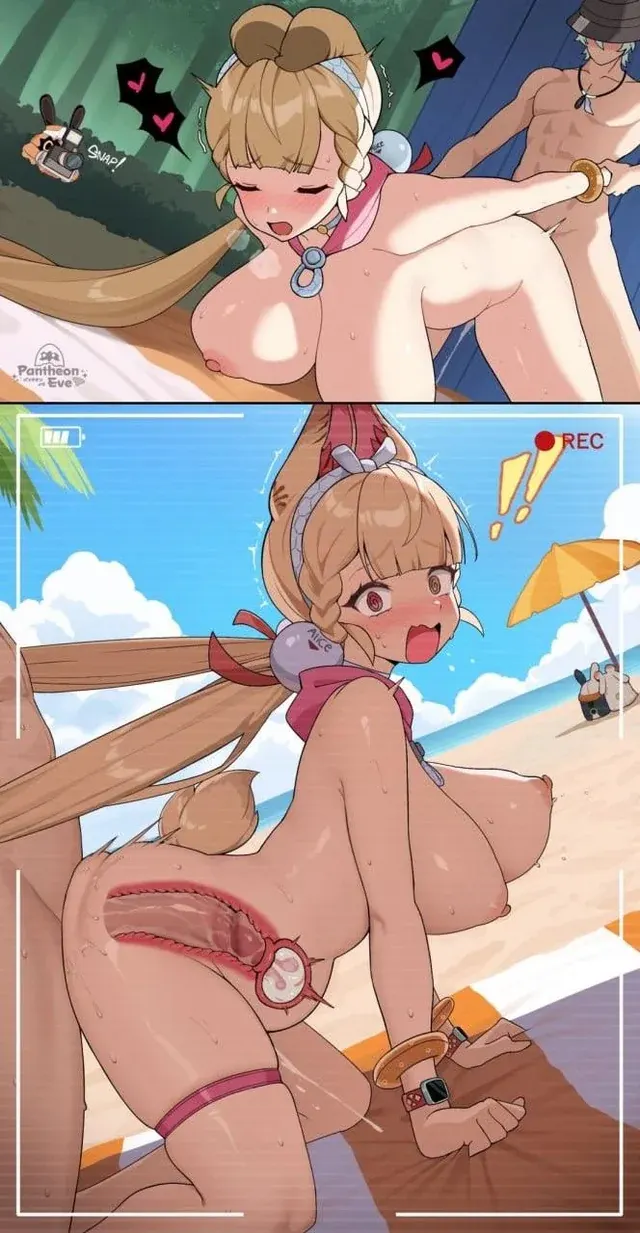 what better way to enjoy your holiday at the beach like knocking up a hot bunny babe