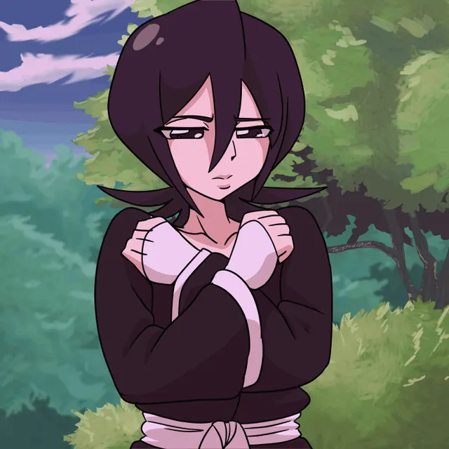 Rukia flashing (twistedgrim)