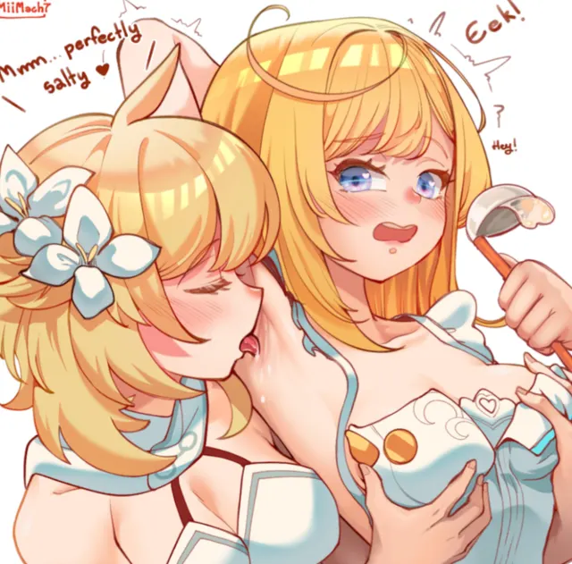 FemTrav taking the chance with Escoffier (Miimach7) [Genshin Impact]