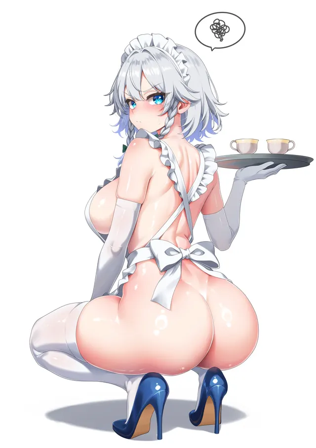 Naked Apron Sakuya [Touhou]