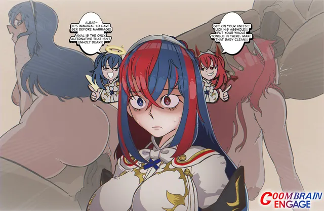 Alear’s angel and devil on her shoulders (C00MBRAIN)