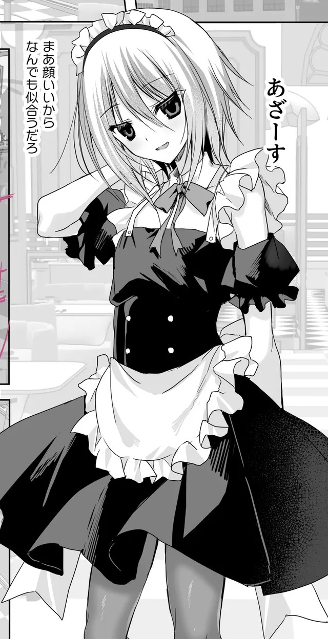 Trying out the maid uniform