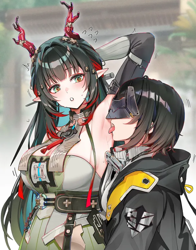 Endministrator licking Zhuang Fangyi [Arknights: Endfield]