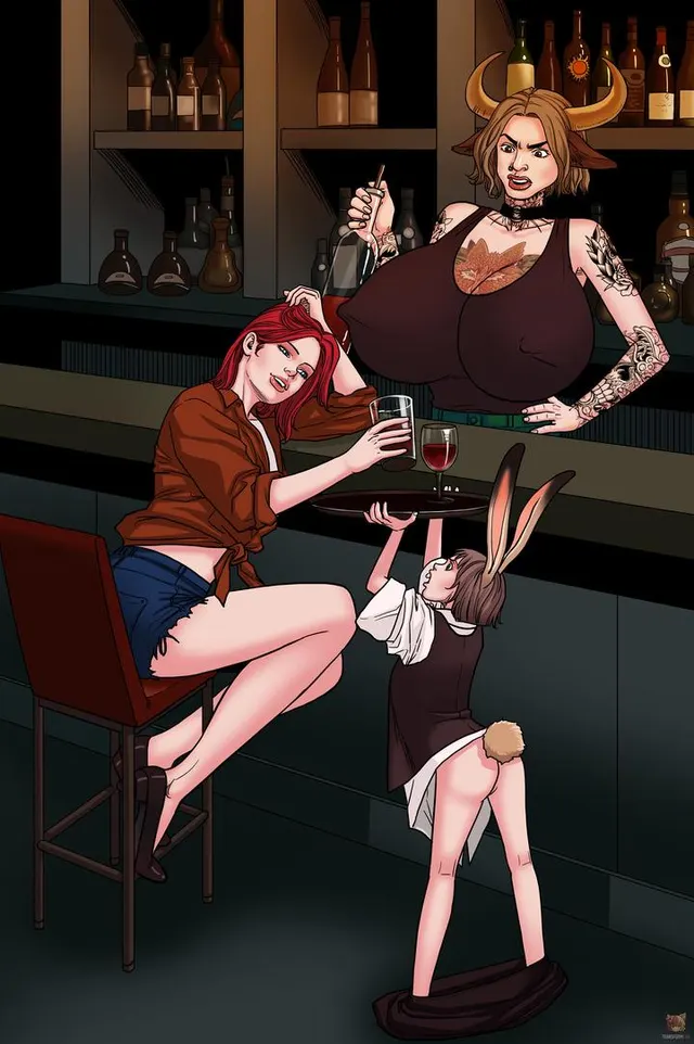 Never Drink With a Witch (Studio Arieta - Yuan) [anthro, multiple girls, cow girl, bunny girl, breast expansion, shrinking]