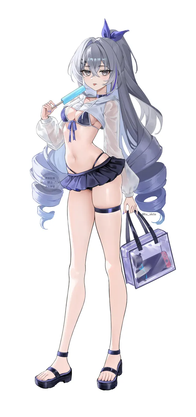 Silverwolf likes popsicles [Honkai: Star Rail]